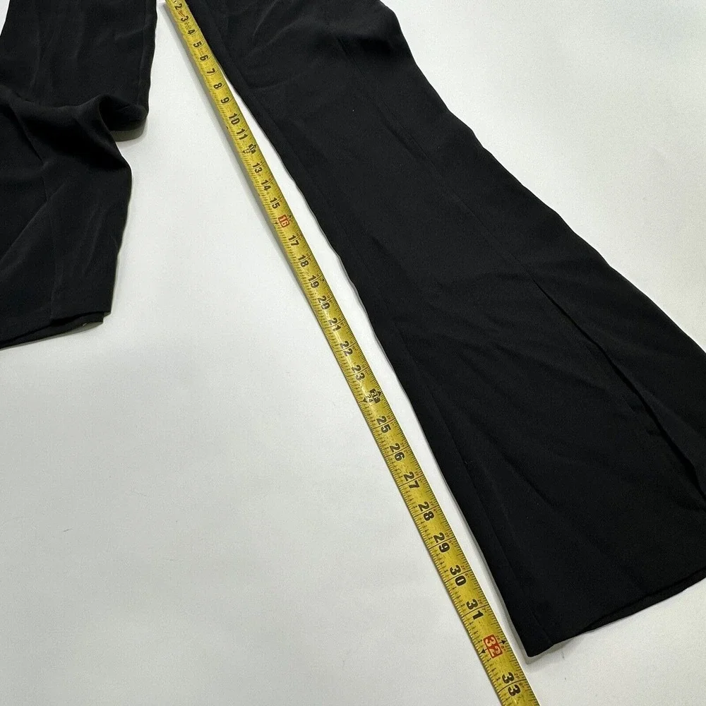 NWT Nocturne Womens Size M 38 Black Casual Flare Pants $115 Turkey Polyester New